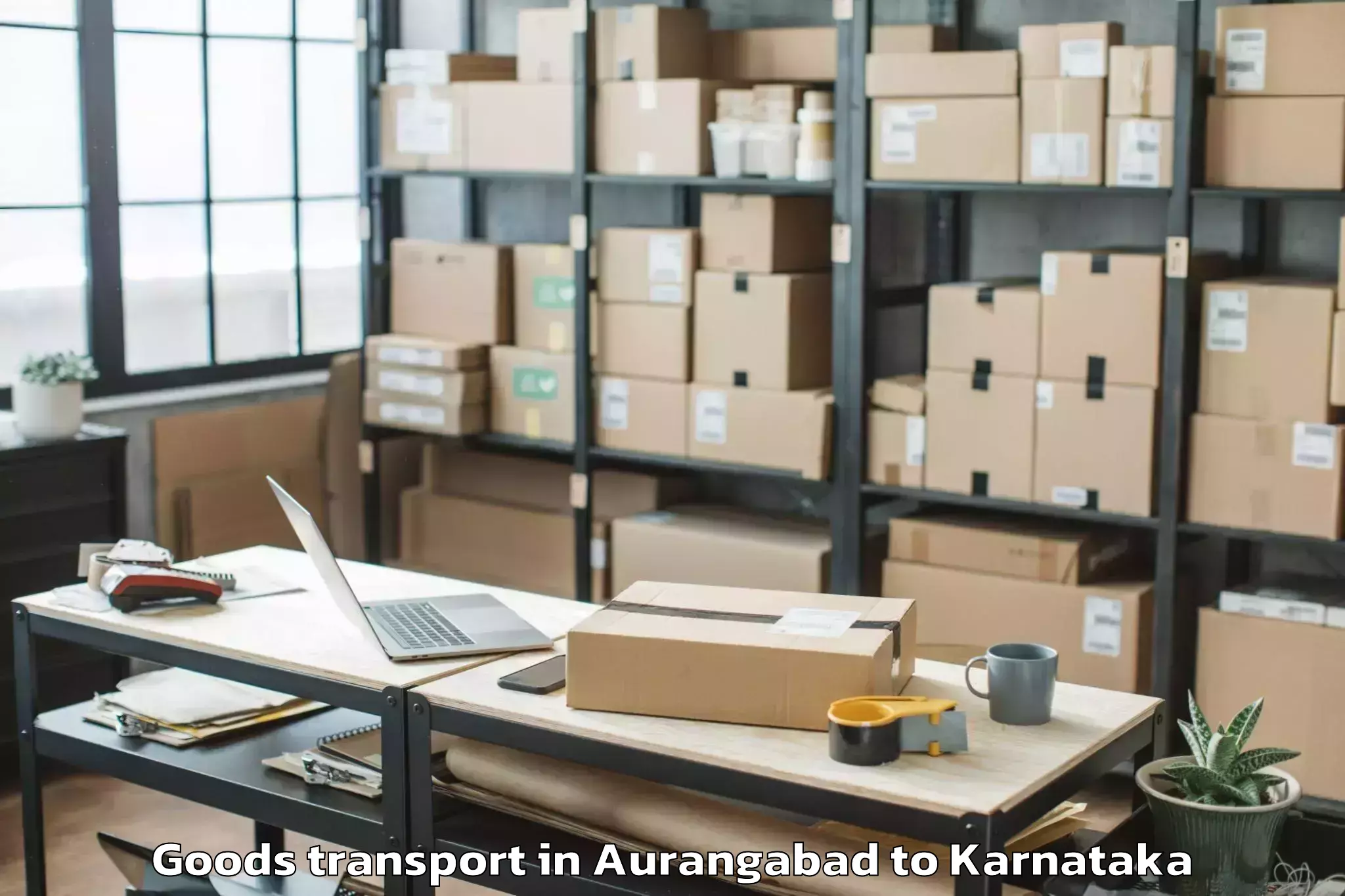 Top Aurangabad to Munavalli Goods Transport Available